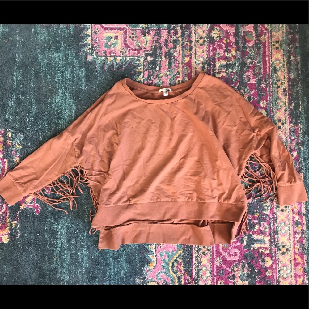 Amuse Society fringe pullover